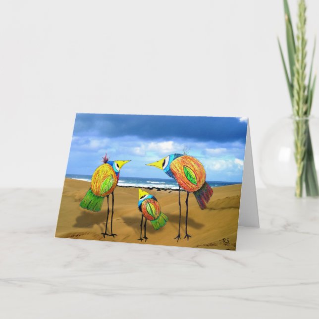 Birds on the Beach Notecard (Front)