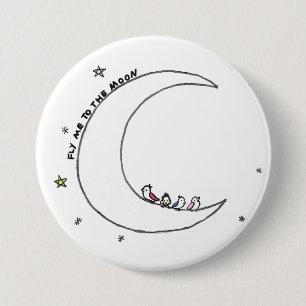 Birds on the Moon pin