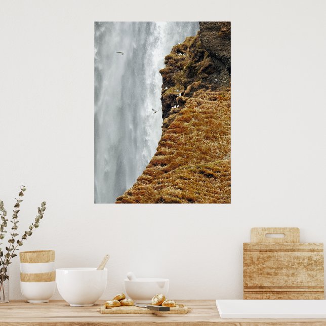 Birds on the rocks poster (Kitchen)