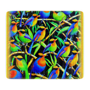 Birds On Tree Painting. Buy Now Cutting Board