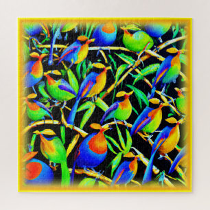 Birds On Tree Painting. Buy Now Jigsaw Puzzle