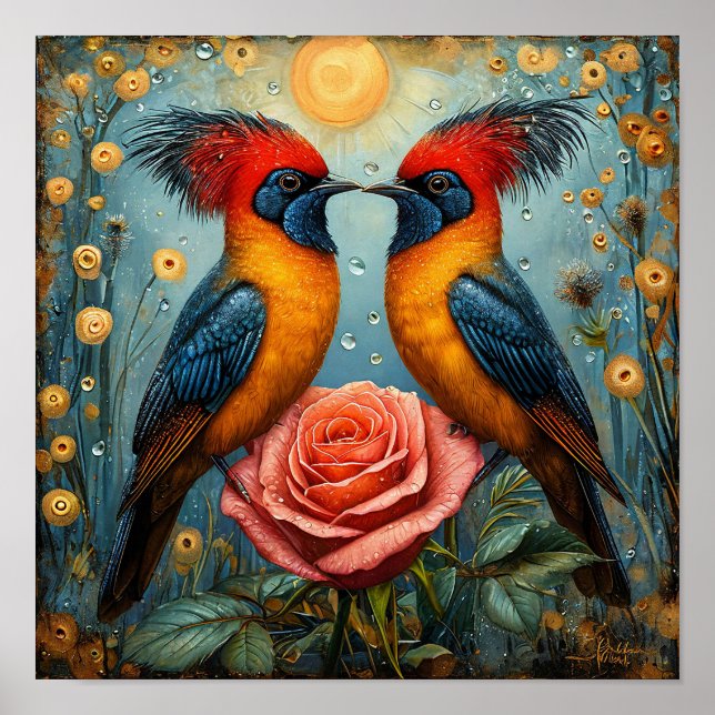 Birds ornament poster (Front)