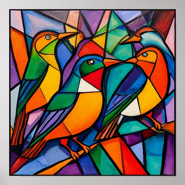 Birds ornament poster (Front)