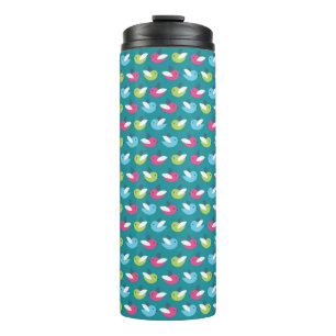 Birds pattern Blue Thermal Tumbler