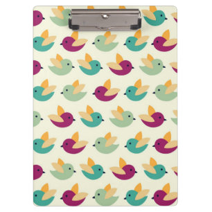 Birds pattern clipboard