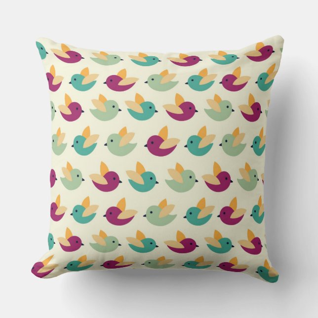 Birds pattern cushion (Front)
