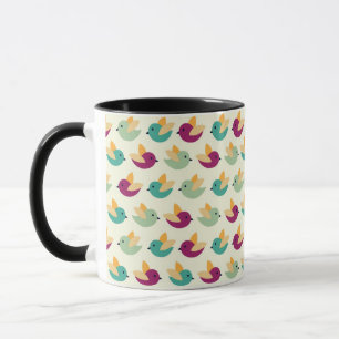 Birds pattern mug