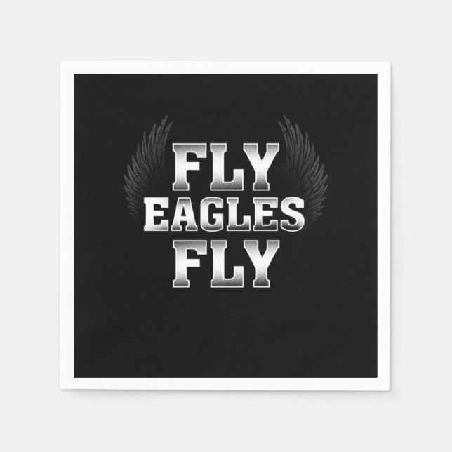 Birds Philadelphia Team Fly Eagles Fly Philly Foot Napkin (Front)