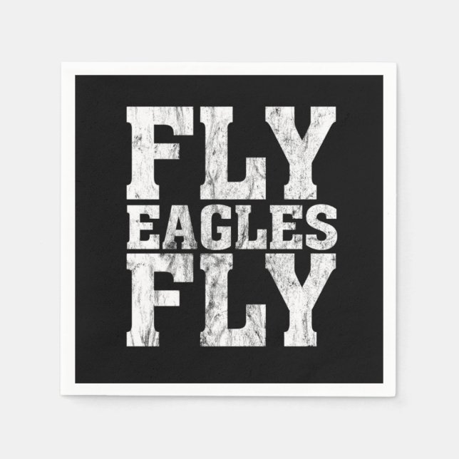 Birds Philadelphia Team Fly Eagles Fly Philly Foot Napkin (Front)