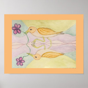 birds reflect poster