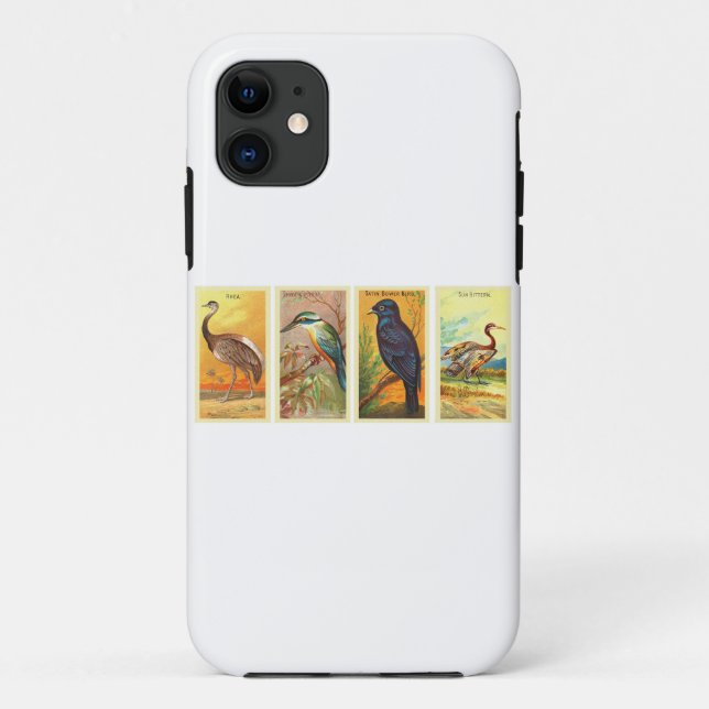 Birds Retro Drawings Case-Mate iPhone Case (Back)