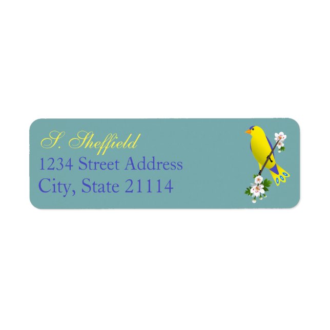 Birds Return Address Label (Front)