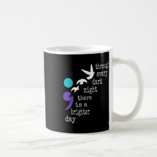 Birds Semicolon Gift Suicide Prevention Awareness Coffee Mug