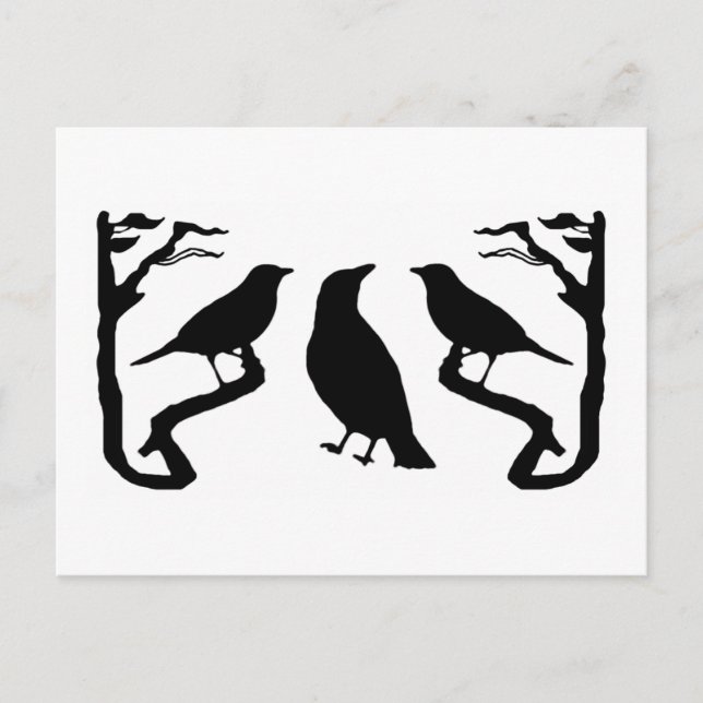 Birds Silhouette Postcard (Front)