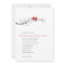 Birds Silhouettes Wedding Invitation - Red -