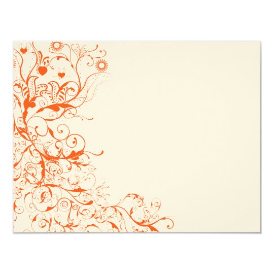 Birds & Swirls Wedding RSVP Response Card