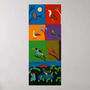 Birds that Visit the Valley of Bogota 2008 Poster