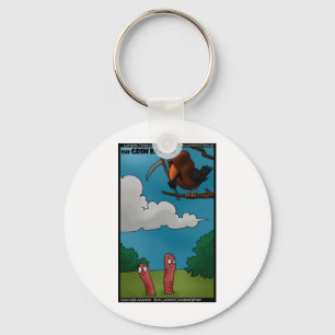 Birds To Worms The Grim Beaker Funny Gifts & Tees Key Ring