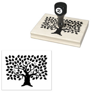 Birds Trees Nature Botanical Scrapbooking Rubber Stamp