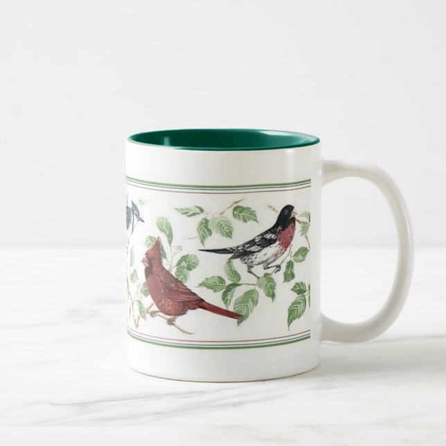 Birds Two-Tone Coffee Mug (Right)