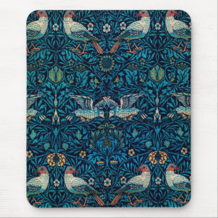 Birds (Vintage Floral Pattern) (by William Morris) Mouse Pad