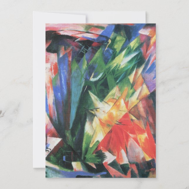 Birds (Vogel) by Franz Marc, Vintage Cubism Art (Front)