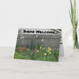 Birds Welcome Card