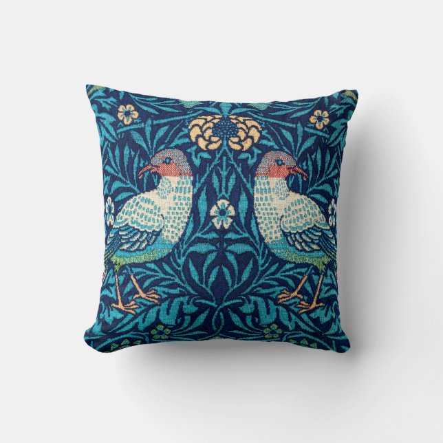Birds, William Morris Cushion (Front)