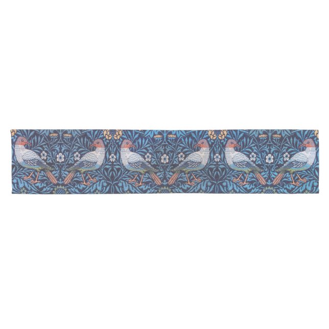 Birds, William Morris Short Table Runner (Horizontal)