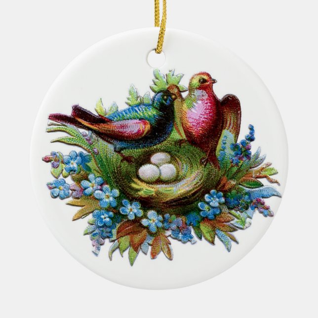 Birds with Nest Ornament (Front)