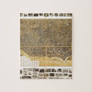 Birdseye map of Buffalo, New York (1900) Jigsaw Puzzle