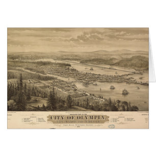 Birdseye view of Olympia, Washington (1879)