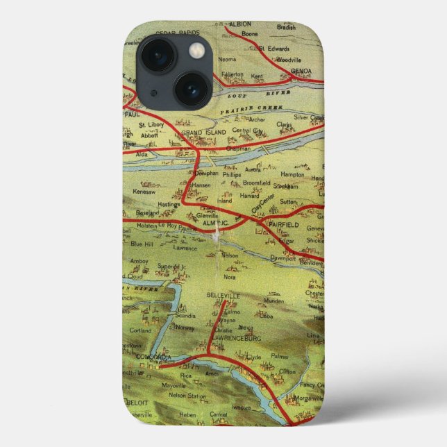 Birdseyes View Great Plains Case-Mate iPhone Case (Back)