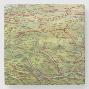Birdseyes View Great Plains Stone Coaster