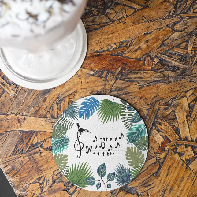 Birdsong toucan customisable      glass coaster (Creator Uploaded)
