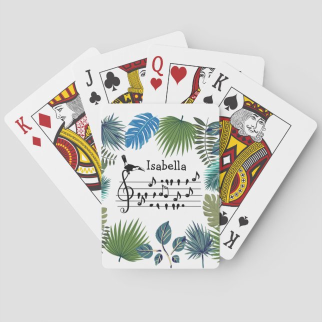 Birdsong Toucan joining birdsong customisable Playing Cards (Back)