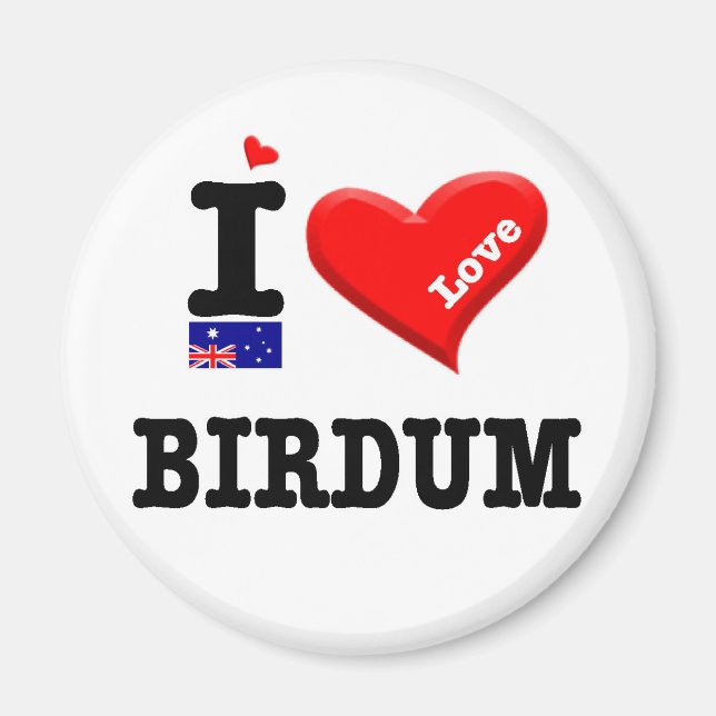 BIRDUM - I Love Magnet (Front)