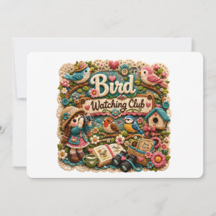 Birdwatcher Club Meeting Wildlife Invitation