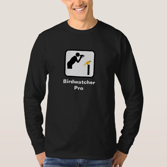 Birdwatcher Pro (Dark) T-Shirt (Front)