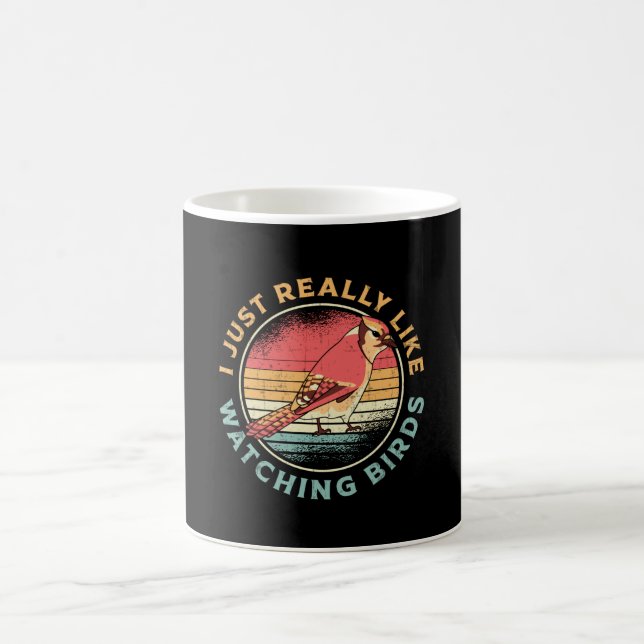 Birdwatching Like Watching Birds Bird Watcher Coffee Mug (Center)