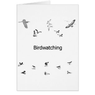 Birdwatching Line Art