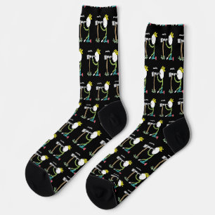 Birdwatching Stickman Socks