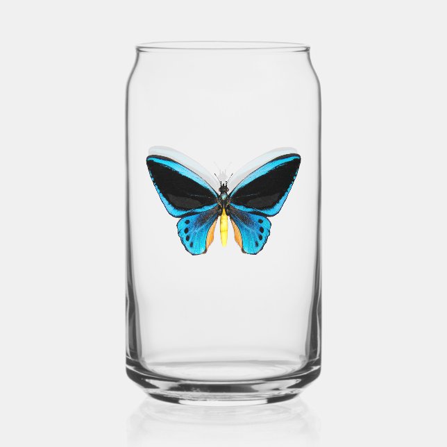 Birdwing Butterfly Can Glass (Front)