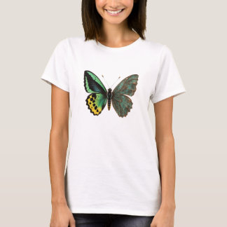 Birdwing Butterfly Wing Made of Oxidised Copper T-Shirt