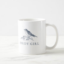 Birdy Girl Bird lover Coffee Mug