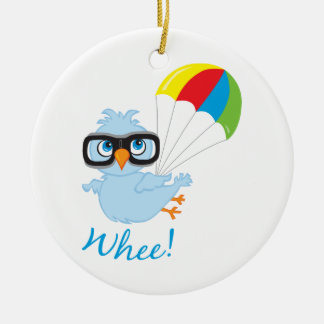 Birdy Parachute Ceramic Tree Decoration