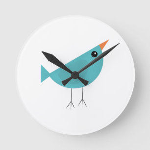 Birdy round clock