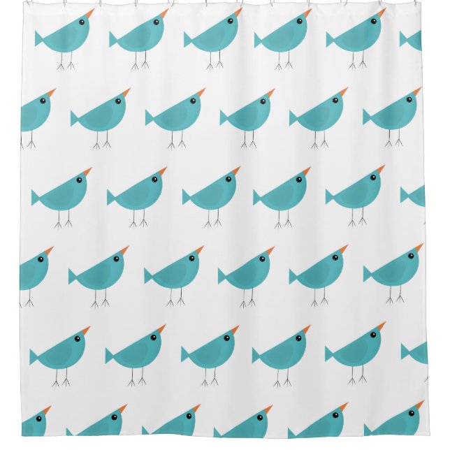 Birdy  shower curtain (Front)
