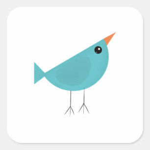 Birdy   square sticker