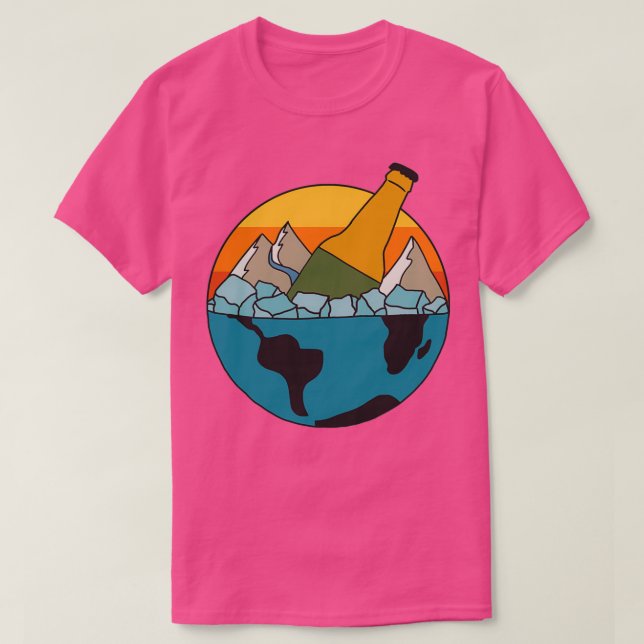 Bire sur les rochers 1 classique T-Shirt (Design Front)